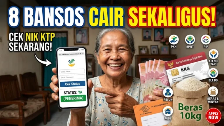 8 Bansos Cair Jelang April 2026: PKH, BPNT, BLT & Lainnya – Cara Cek & Jadwal Lengkapnya!