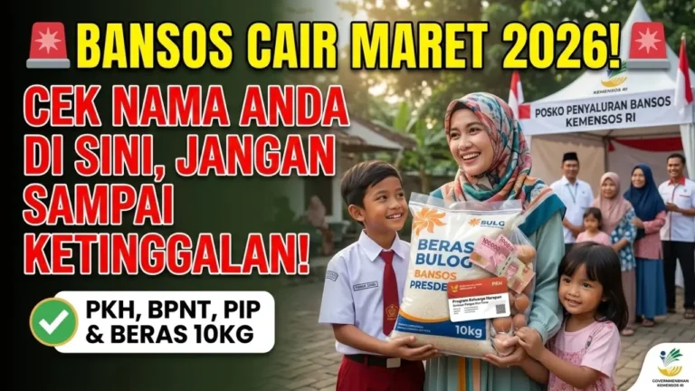 Daftar Bansos Cair Maret 2026 Jelang Lebaran: PKH, BPNT, PIP hingga Beras 10 Kg