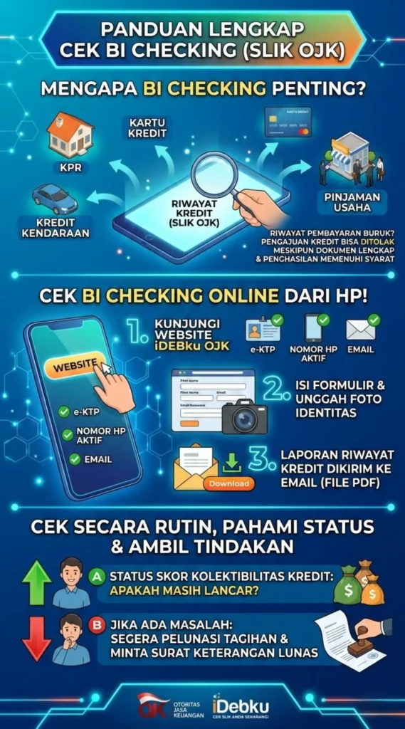Cara Cek BI Checking Online di HP Lewat SLIK OJK 2026, Ini Cara Mudah dan Syaratnya