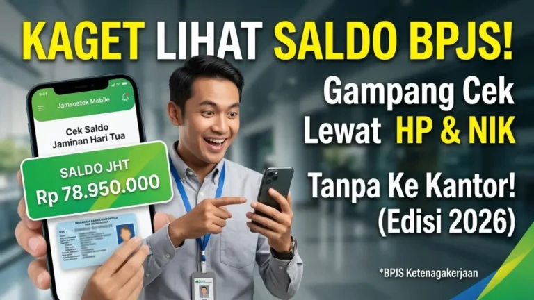 Cara Cek Saldo BPJS Ketenagakerjaan 2026: 6 Metode Mudah via HP, NIK, dan Online