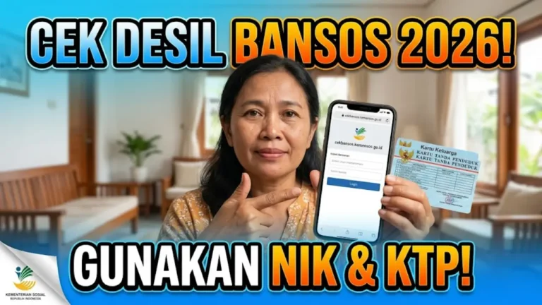 Cara Cek Desil Bansos 2026 Terbaru: Cek Status DTKS via NIK & KTP Secara Online Mudah