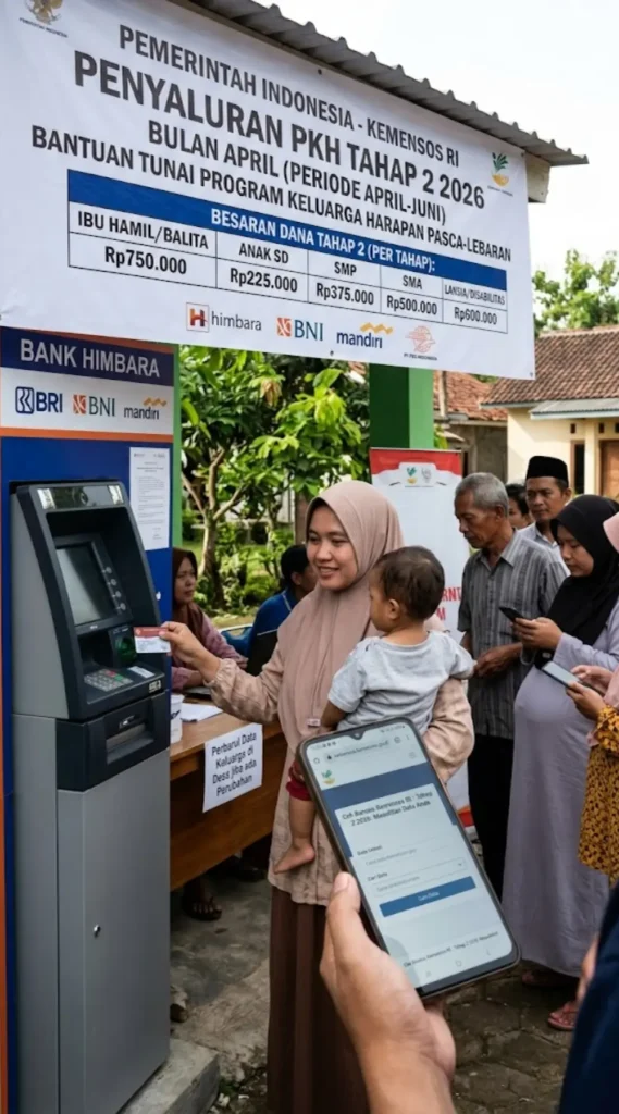 Cek Bansos Kemensos.go.id 2026 Tahap 2 PKH: Besaran Dana Terbaru & Jadwal Cair April 2026