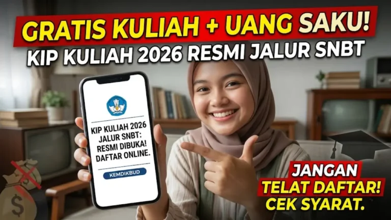 KIP Kuliah 2026 untuk SNBT Resmi Dibuka, Begini Cara Daftar dan Syaratnya