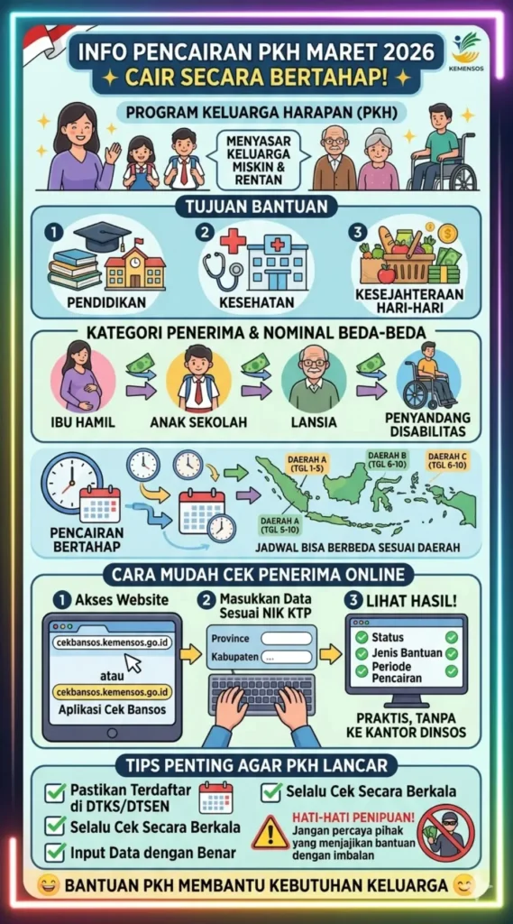 PKH Maret 2026 Cair! Begini Cara Cek Bansos Lewat NIK Secara Online di cekbansos.kemensos.go.id