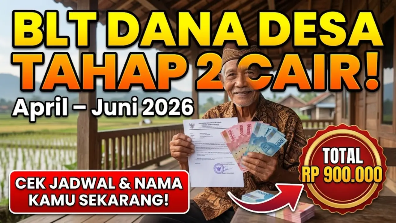 BLT Dana Desa 2026 Tahap 2 Resmi Cair – Ini Cara Cek Penerima dan Tanggal Pencairan