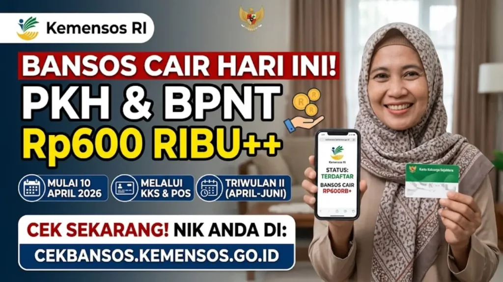 Bansos Cair Hari Ini! Cek NIK Anda Sekarang, PKH & BPNT Rp600 Ribu Sudah Masuk