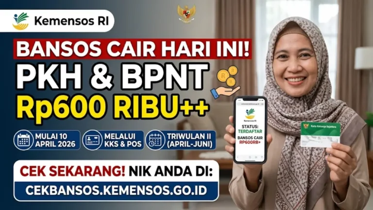 Bansos Cair Hari Ini! Cek NIK Anda Sekarang, PKH & BPNT Rp600 Ribu Sudah Masuk