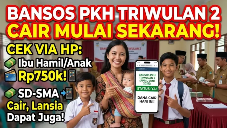 Cara Cek Bansos PKH Triwulan 2 April 2026 Sudah Cair via HP – Update Terbaru Kemensos