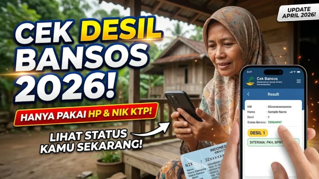 Cara Cek Desil Bansos 2026 di Aplikasi Cek Bansos via HP & Pakai NIK KTP