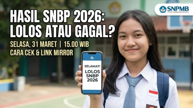 Hasil SNBP 2026 Resmi Cair! Cara Cek, Link Portal Lengkap yang Wajib Diketahui