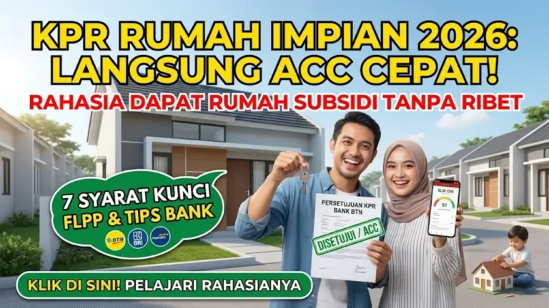 KPR Rumah Impian 2026: 7 Syarat Utama & Tips Agar Pengajuan Langsung ACC